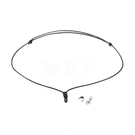 Adjustable Korean Waxed Polyester Cord Necklace Making AJEW-JB00510-01-1
