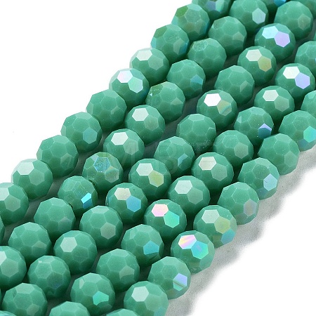 Opaque Glass Beads Strands EGLA-A035-P8mm-L13-1
