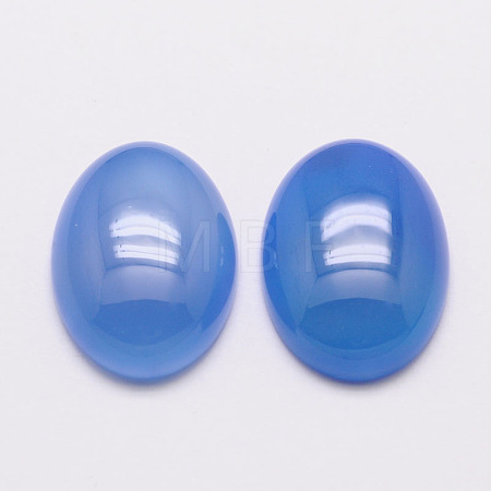 Natural Agate Cabochons G-K021-40x30mm-04-1