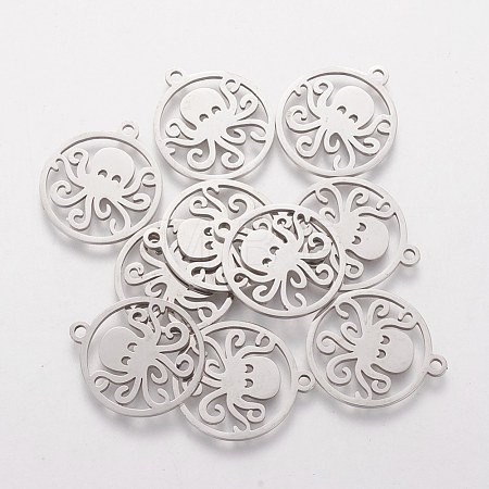 Non-Tarnish 201 Stainless Steel Pendants STAS-Q201-T398-1