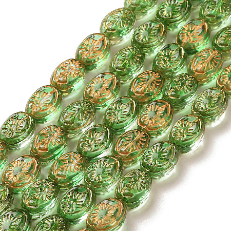 Transparent Glass Beads Strands GLAA-F114-05E-1