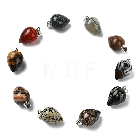 Natural & Synthetic Mixed Stone Pendants GG-K002-13-1