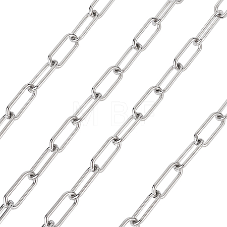 304 Stainless Steel Paperclip Chains YS-TAC0003-02P-1