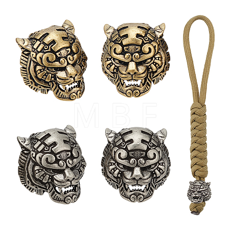 4Pcs 2 Colors Brass Beads KK-NB0004-34-1