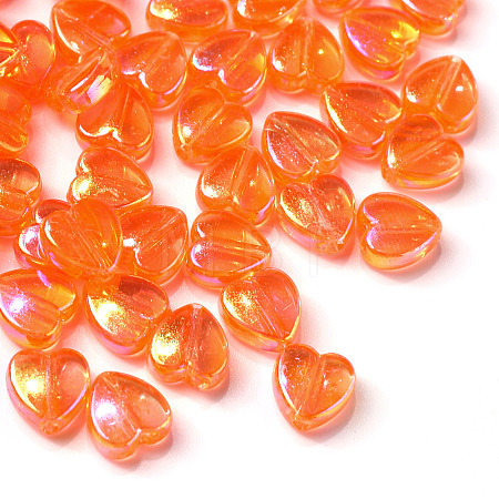 100Pcs Eco-Friendly Transparent Acrylic Beads TACR-YW0001-07C-1