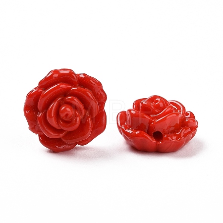 Handmade Lampwork Flower Beads LAMP-C004-05F-1