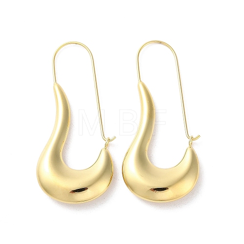 Ion Plating(IP) 304 Stainless Steel Hoop Earrings EJEW-M249-04G-1