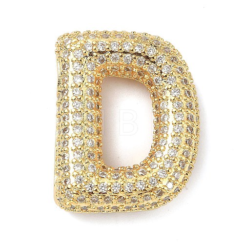 Rack Plating Brass Micro Pave Cubic Zirconia Pendants KK-Q790-01D-G-1