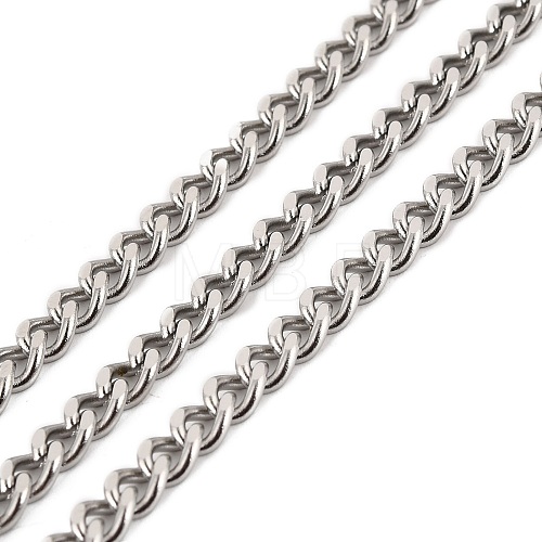 304 Stainless Steel Cuban Link Chains CHS-K016-03B-P-1