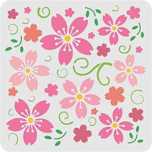 Plastic Reusable Drawing Painting Stencils Templates DIY-WH0172-434-1