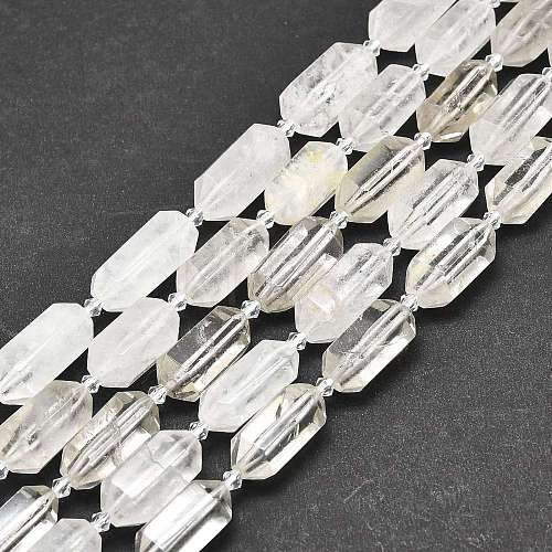 Natural Quartz Crystal Beads Strands G-F715-061-1