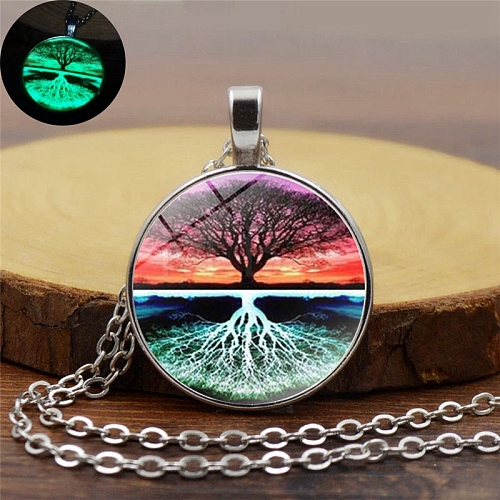 Tree of Life Night Light Necklace for Women PW-WG7D587-03-1