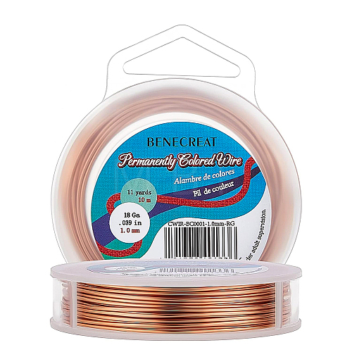 Craft Copper Wire CWIR-BC0001-1.0mm-RG-1