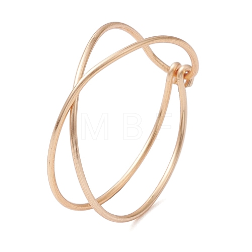 Copper Wire Wrapped Finger Rings RJEW-JR00737-1