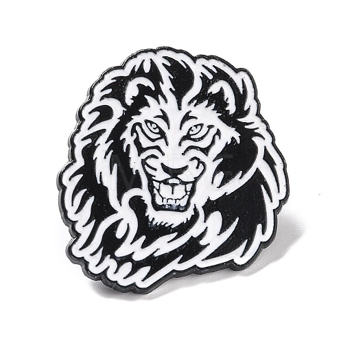 Lion Enamel Pin JEWB-F016-06EB-1