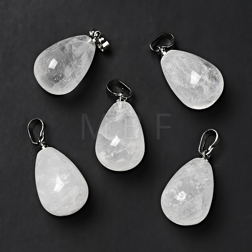 Natural Quartz Crystal Pendants G-I332-05P-15-1