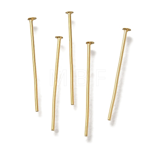 Brass Flat Head Pins KK-H502-01C-G-1