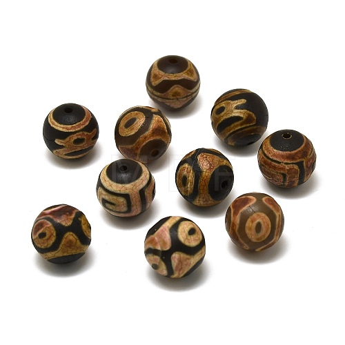 Tibetan Style dZi Beads G-Z020-03B-09-1