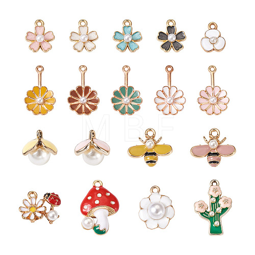 Craftdady 68pcs Alloy Enamel Pendants FIND-CD0001-22-1