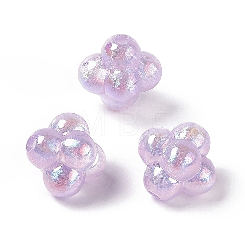 Opaque Acrylic Beads OACR-C009-04B-1
