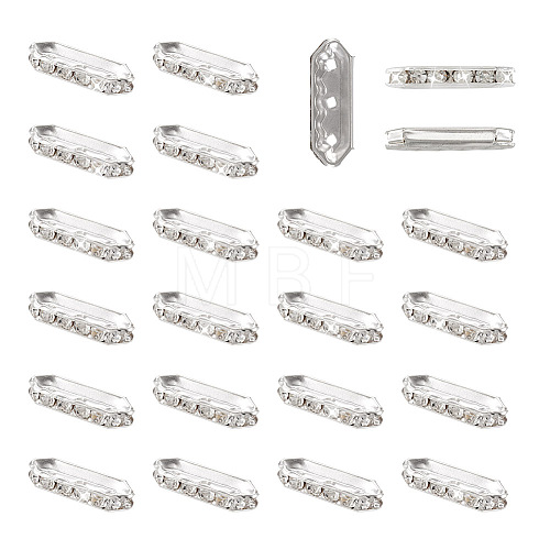 100Pcs 3-Hole Iron Grade A Rhinestone Bridge Spacers RB-SW0001-02-1