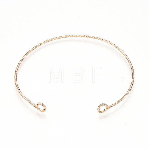 Brass Open Cuff Bangle Making KK-N258-01G-1