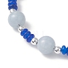 304 Stainless Steel & Lampwork Charm Bracelets BJEW-JB13111-3