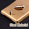 SUPERFINDINGS 40Pcs Steel Nipple Stud Rivets FIND-FH0008-02G-6