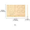 Rectangle Wood Bracelet Design Boards TOOL-YWC0003-01-4