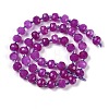 Natural Dyed White Jade Beads Strands G-H057-A20-03-3