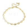 Brass Link Chain Bracelets for Women BJEW-K298-08G-4