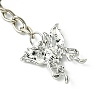 Butterfly Alloy with Cubic Zirconia Pendant Keychain KEYC-JKC00846-5