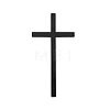 Rubber Wood Cross Wall Decoration AJEW-WH0083-31-7