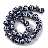 Handmade Blue and White Porcelain Beads Strands PORC-I027-01B-2