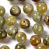 100Pcs 8mm Natural Green Garnet Round Beads DIY-LS0002-63-4
