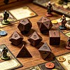 Natural Wood Polyhedral Dice Set WOOD-A027-01B-4
