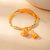 Chinese Style Cotton Cord Woven Zongzi Charm Bracelets for Women WG986C8-03-1