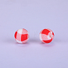 Printed Round Silicone Focal Beads SI-JX0056A-43-1