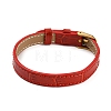 Leather Textured Watch Bands AJEW-K232-01G-07-2
