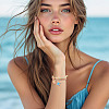 4Pcs 4 Colors Bohemian Cotton Cord Braided Bracelets BJEW-TA0001-26-9
