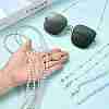 6Pcs ABS Plastic Imitation Pearl & Glass Eyeglasses Chains HJEW-YW00503-3