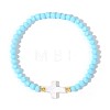 Bohemian Glass Beads Stretch Bracelets KO2121-6-1
