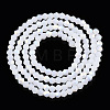 Imitation Jade Bicone Frosted Glass Bead Strands EGLA-A039-J2mm-MB06-2