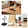 Iron & Wood Mineral Display Holder with Square Acrylic Bases ODIS-WH0099-215-5
