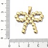 Ion Plating(IP) 304 Stainless Steel Rhinestone Pendants STAS-Z066-06G-01-3