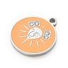 Twelve Constellations 304 Stainless Steel Enamel Pendants SA-CBAAE04-01P-06-2