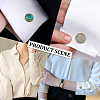 WADORN 2 Pairs 2 Colors Natural Shell Cufflinks for Men FIND-WR0010-96-6