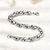 201 Stainless Steel Rope Chain Bracelets for Men STAS-T077-16P-2