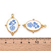 304 Stainless Steel Enamel Pendants STAS-OY002-91G-02-3