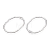 Oval Rack Plating Alloy Pendants PALLOY-T090-01P-B-NR-1